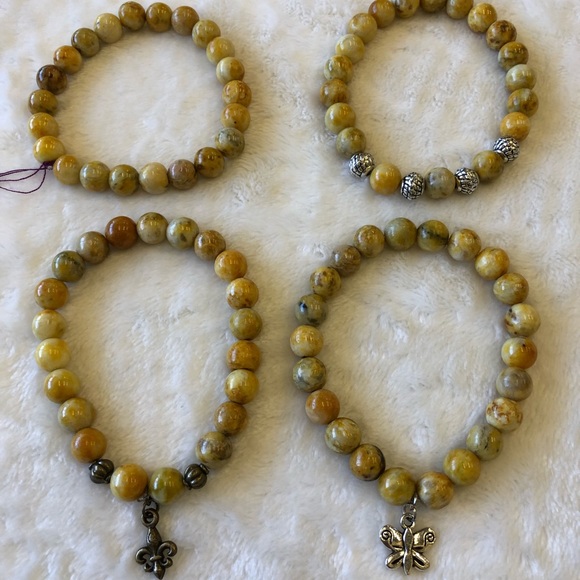 Yellow Jasper Healing Stone Bracelets - Picture 1 of 8